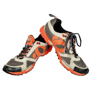 Pearl Izumi Peak II Grey/Orange Women's US Size 7.5 Athletic Trail Running Shoes